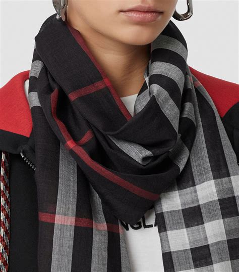 burberry squiggle silk scarf|burberry check wool scarf.